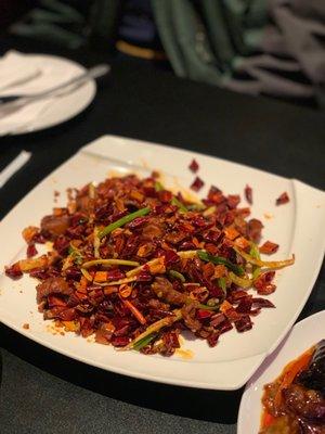 Sautéed Pork Intestine (Spicy/Chewy)