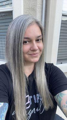 Embracing my grey in all it's glory