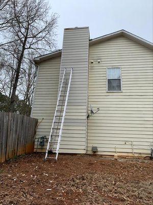 Home owner chimney repair .