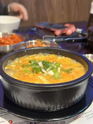 Beef tofu soup