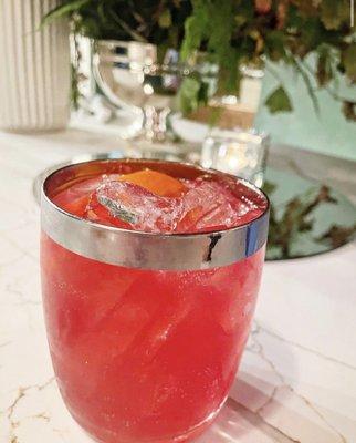 Blood orange spritzer