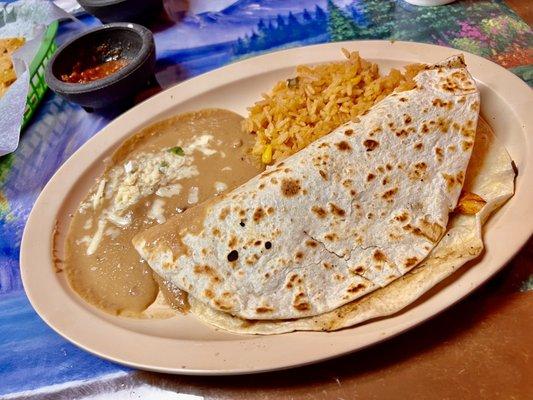 Quesadilla Large with Shrimp