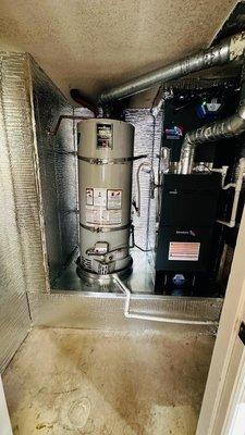 Furnace and water heater install