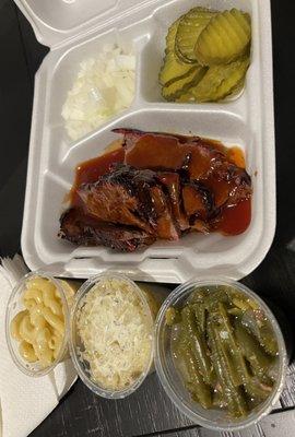 Brisket plate  with an extra side