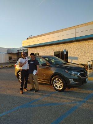 Mark wagner and another happy guest at penske chevy