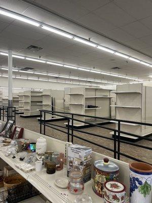 empty shelves