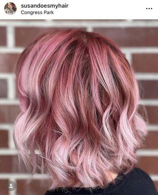 Pink bob