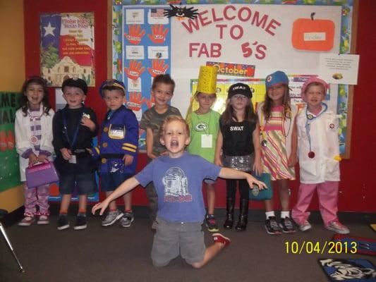 Our Fab 5's prekinder class!!