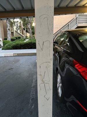 Graffiti tag by local gang