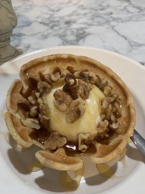 Athenian delight waffle bowl