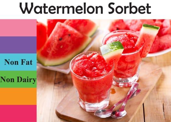 Our tasty Watermelon Sorbet!