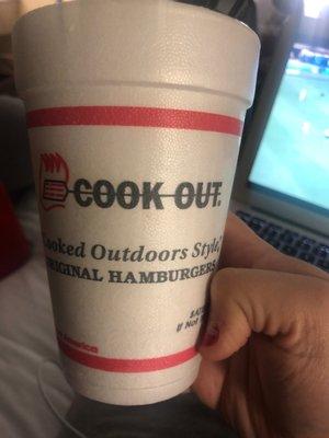 can't go wrong with Cook Out milkshakes (peach cobbler )