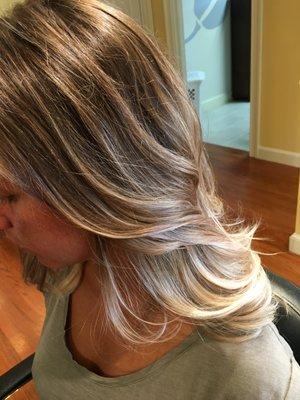 Cool toned ombré/balayage done by DJ.