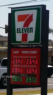 Pretty good gas prices