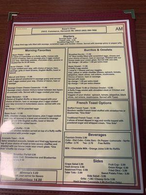 menu side 1