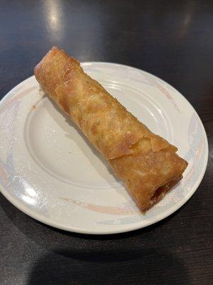 Egg roll. Came out hot.