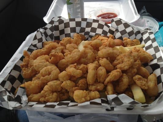 Popcorn Shrimp Lunch Special - nice portion, pretty good taste.