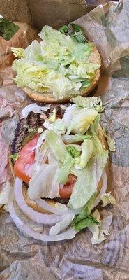 Whopper extra lettuce just as I requested! DELICIOUS