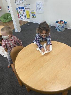 Building independence in our toddler room.