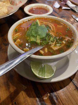 Finally soup season! Chicken tortilla soup