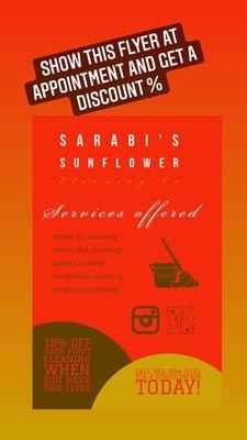 Sarabi's Sunflower Cleaning Co