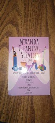 This is MirandaCleaningServicesLLC of Monroe NC...