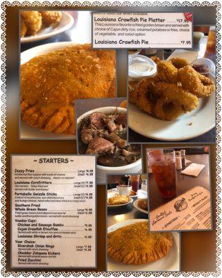 Meat pies, onion rings and gumbo