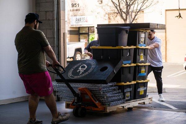 Moving into our brand new facility. Big shoutout to the family for helping us