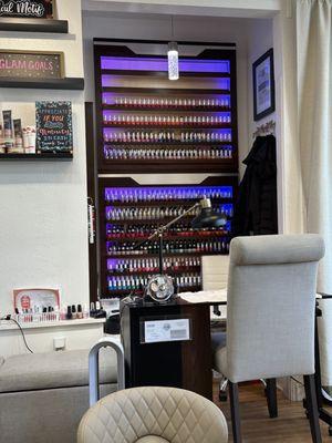 Manicure station at Nail Motif