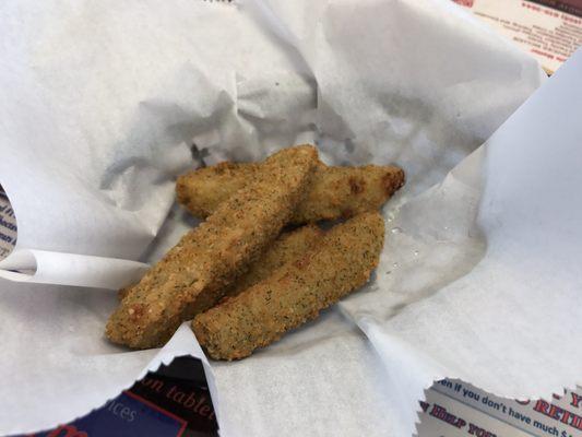 Fried pickles. The pickle is great and the breading is awesome. A must have for sure.