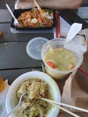 Pad Thai and Yellow Curry. Yum!