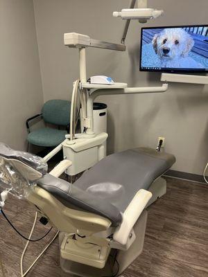 Don't you love seeing Cierra's hygienist pooch on the monitor?  Sometimes, a dental experience isn't enjoyable.