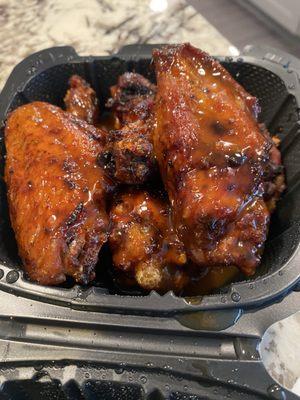 Mango habanero wings