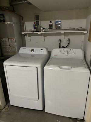 My new washer and dryer finally installed after replacing the valves