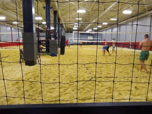 Sand volleyball courts