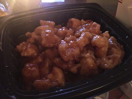 General Tso's chicken, no vegetables