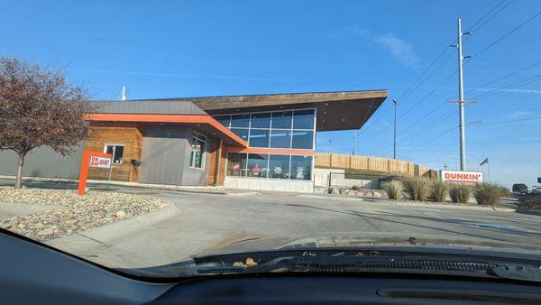 Very cool looking building for a Dunkin'. It was originally the Classic Rock Cafe but unfortunately closed during covid.