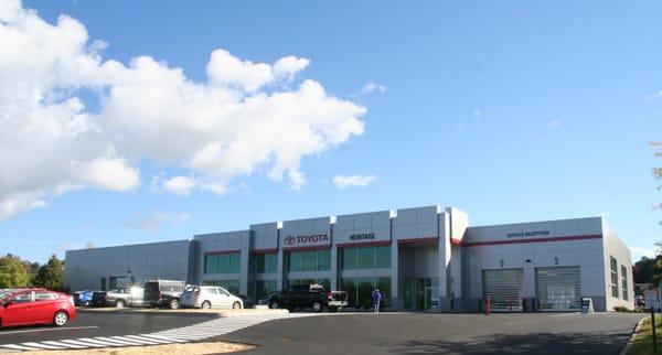 Our new Toyota Service and Parts building, opened in September 2012.