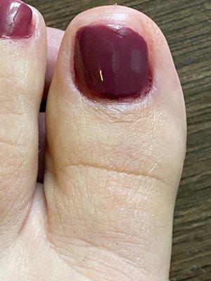 Weird nail shape & bad polish