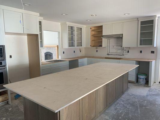 Kitchen before completely finished