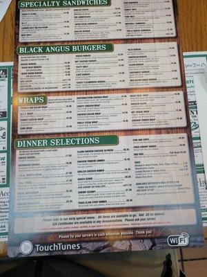 Menu Back