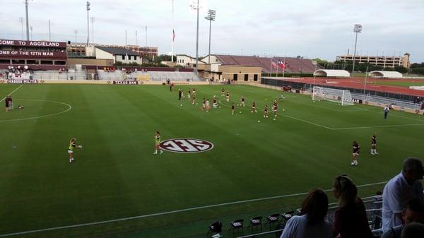 Ready for some soccer! Gig' em Aggs