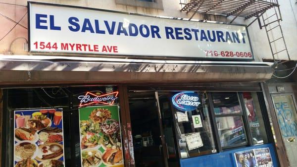 Salvadorian restaurant under the M train. Great pupusas!