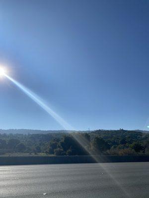 Gorgeous Skies on scenic Hwy 280 Northbound to SF by Hillsborough CA Sun 1/23/22