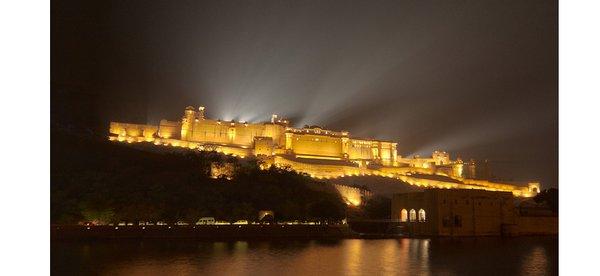 Amber Fort at night