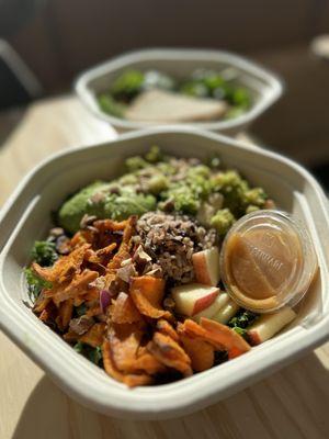 Harvest Bowl with spicy cashew dressing