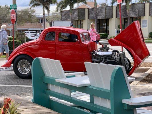 Cool street rod out front