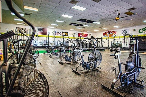 Assault Bikes , Rower, Assault runners, Ski ergs