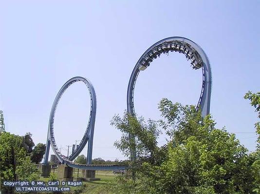 Consecutive vertical loops are this unique coaster's claim to fame