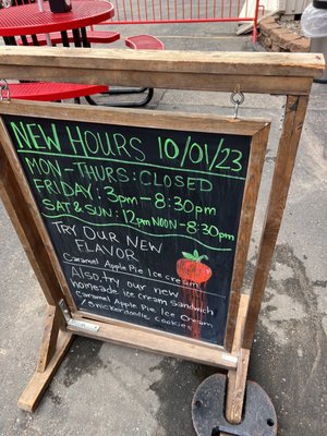 New hours